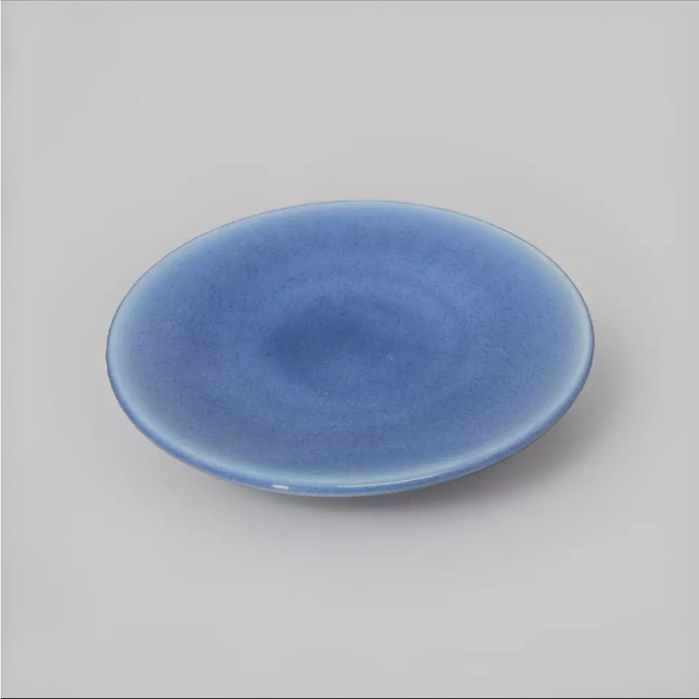 Jars France Ceramics 
Bleu Chardon Dessert Plate 
blue  new